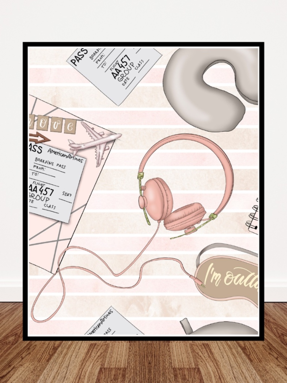 Travel Girly Wall Art Print